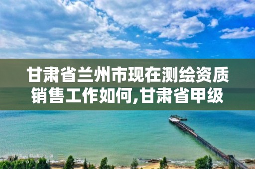 甘肃省兰州市现在测绘资质销售工作如何,甘肃省甲级测绘资质单位