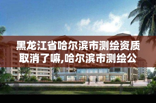 黑龙江省哈尔滨市测绘资质取消了嘛,哈尔滨市测绘公司