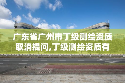 广东省广州市丁级测绘资质取消提问,丁级测绘资质有效期为什么那么短