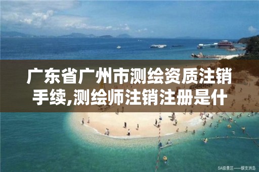 广东省广州市测绘资质注销手续,测绘师注销注册是什么意思啊