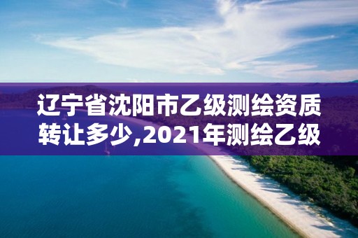 辽宁省沈阳市乙级测绘资质转让多少,2021年测绘乙级资质