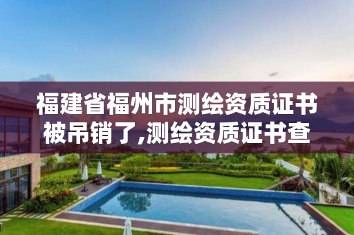 福建省福州市测绘资质证书被吊销了,测绘资质证书查询