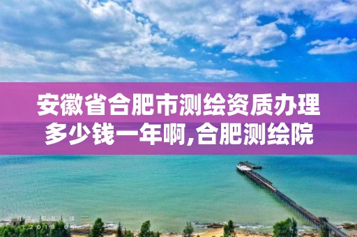 安徽省合肥市测绘资质办理多少钱一年啊,合肥测绘院待遇怎么样