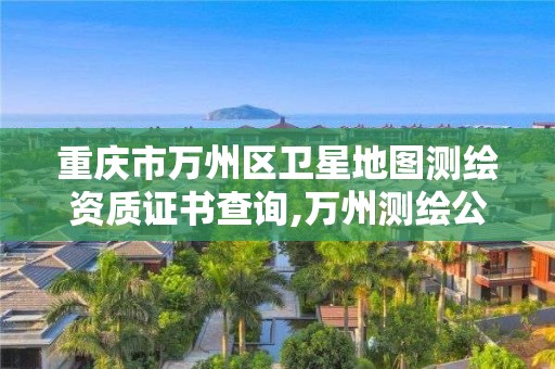 重庆市万州区卫星地图测绘资质证书查询,万州测绘公司招聘。