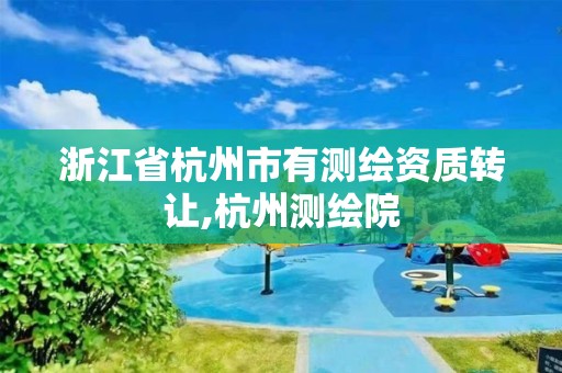 浙江省杭州市有测绘资质转让,杭州测绘院