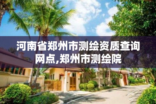 河南省郑州市测绘资质查询网点,郑州市测绘院