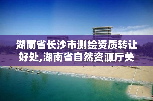 湖南省长沙市测绘资质转让好处,湖南省自然资源厅关于延长测绘资质证书有效期的公告