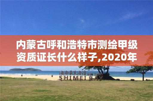 内蒙古呼和浩特市测绘甲级资质证长什么样子,2020年测绘甲级资质条件。