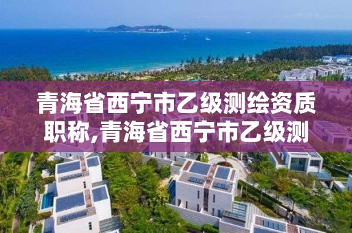 青海省西宁市乙级测绘资质职称,青海省西宁市乙级测绘资质职称有哪些