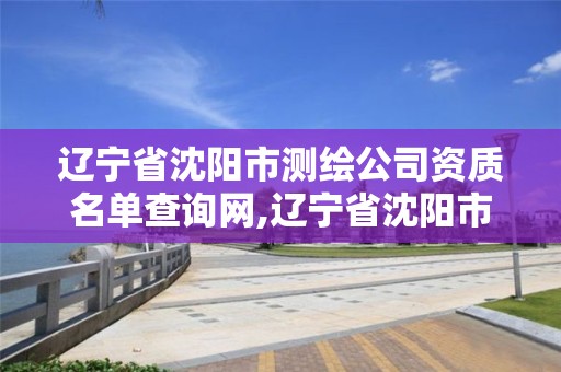 辽宁省沈阳市测绘公司资质名单查询网,辽宁省沈阳市测绘公司资质名单查询网站。