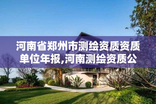 河南省郑州市测绘资质资质单位年报,河南测绘资质公示