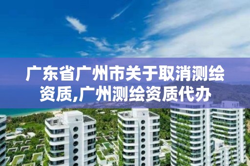 广东省广州市关于取消测绘资质,广州测绘资质代办