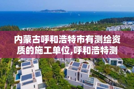 内蒙古呼和浩特市有测绘资质的施工单位,呼和浩特测绘院。