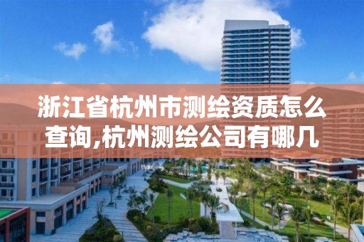 浙江省杭州市测绘资质怎么查询,杭州测绘公司有哪几家