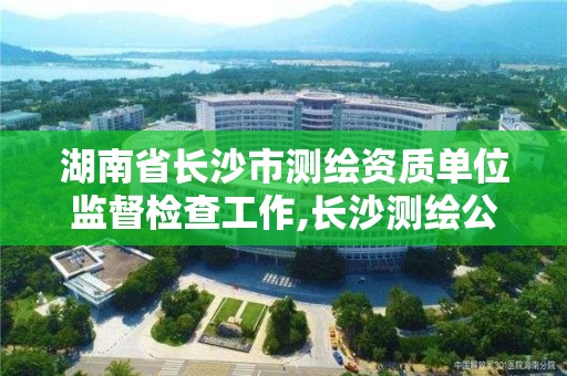 湖南省长沙市测绘资质单位监督检查工作,长沙测绘公司资质有哪家。