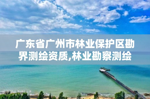 广东省广州市林业保护区勘界测绘资质,林业勘察测绘资质。