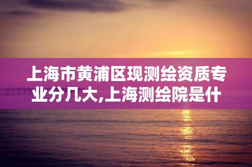 上海市黄浦区现测绘资质专业分几大,上海测绘院是什么性质的单位