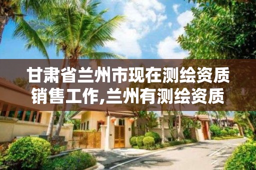 甘肃省兰州市现在测绘资质销售工作,兰州有测绘资质的公司有