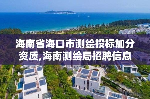 海南省海口市测绘投标加分资质,海南测绘局招聘信息