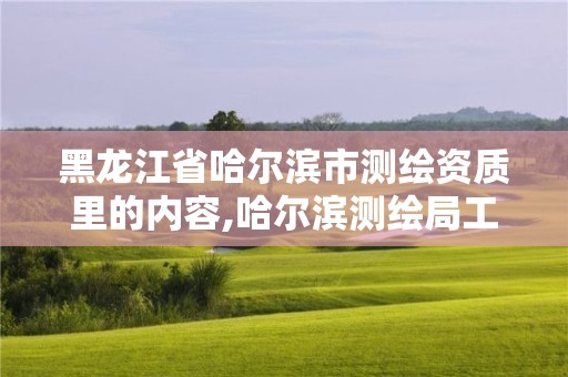 黑龙江省哈尔滨市测绘资质里的内容,哈尔滨测绘局工资怎么样