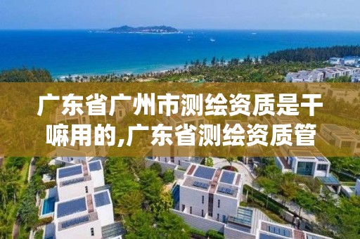 广东省广州市测绘资质是干嘛用的,广东省测绘资质管理系统。