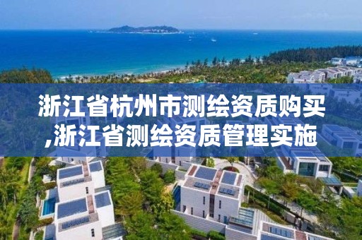 浙江省杭州市测绘资质购买,浙江省测绘资质管理实施细则