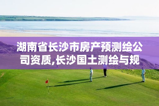 湖南省长沙市房产预测绘公司资质,长沙国土测绘与规划最好的公司