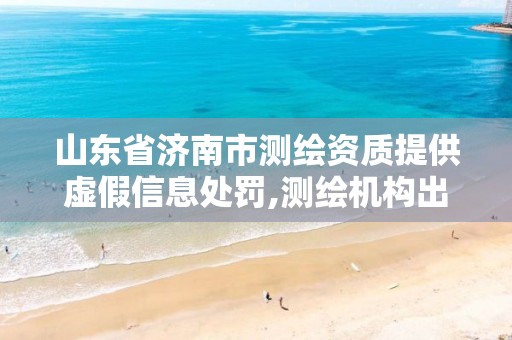 山东省济南市测绘资质提供虚假信息处罚,测绘机构出具虚假数据