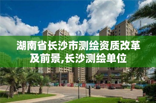 湖南省长沙市测绘资质改革及前景,长沙测绘单位