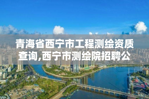 青海省西宁市工程测绘资质查询,西宁市测绘院招聘公示