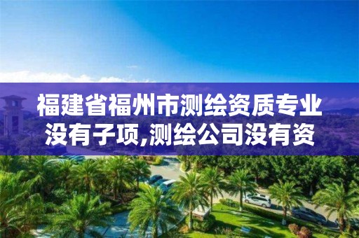 福建省福州市测绘资质专业没有子项,测绘公司没有资质可以开展业务吗