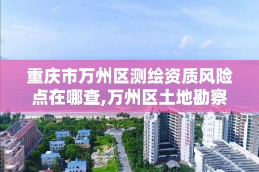 重庆市万州区测绘资质风险点在哪查,万州区土地勘察测绘队。