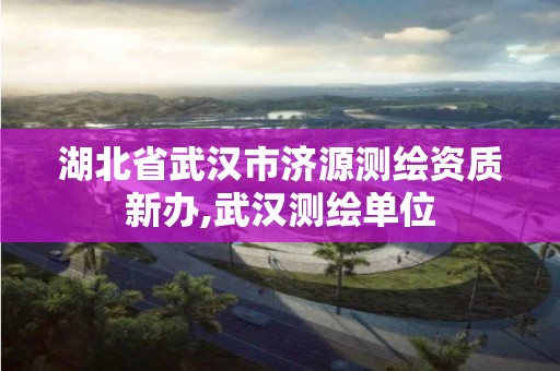 湖北省武汉市济源测绘资质新办,武汉测绘单位