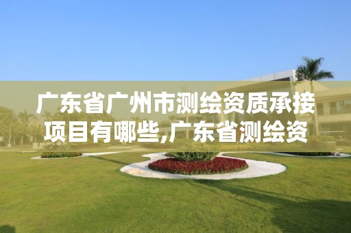 广东省广州市测绘资质承接项目有哪些,广东省测绘资质单位名单