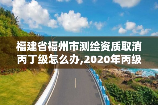 福建省福州市测绘资质取消丙丁级怎么办,2020年丙级测绘资质会取消吗