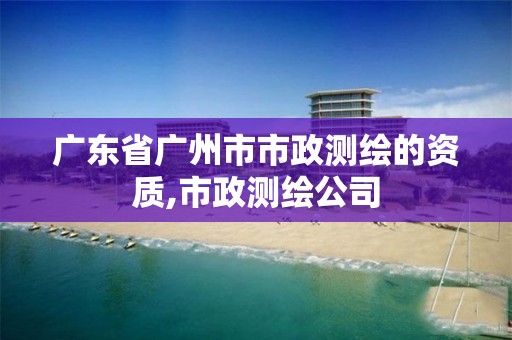 广东省广州市市政测绘的资质,市政测绘公司