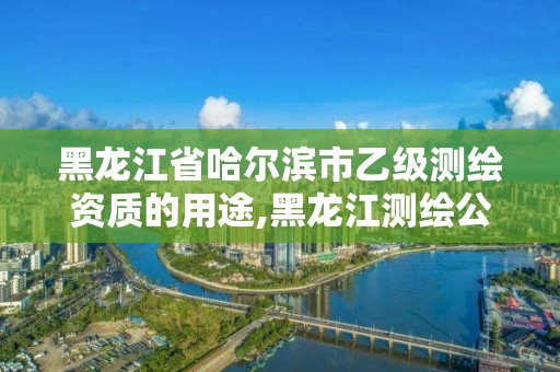 黑龙江省哈尔滨市乙级测绘资质的用途,黑龙江测绘公司乙级资质