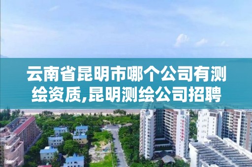 云南省昆明市哪个公司有测绘资质,昆明测绘公司招聘信息