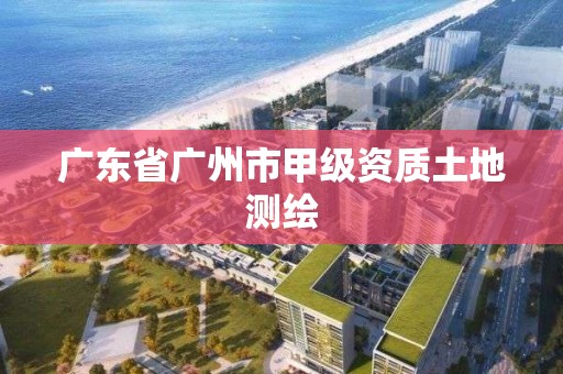 广东省广州市甲级资质土地测绘