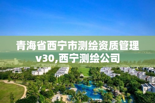 青海省西宁市测绘资质管理v30,西宁测绘公司