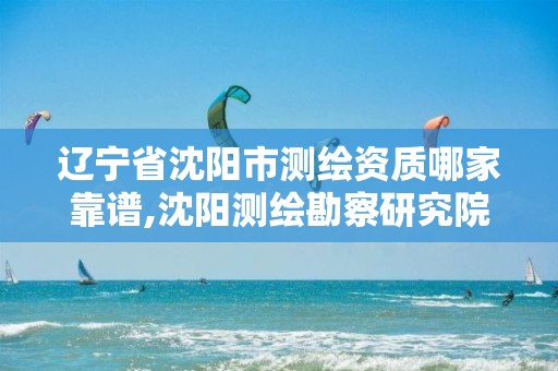 辽宁省沈阳市测绘资质哪家靠谱,沈阳测绘勘察研究院有限公司