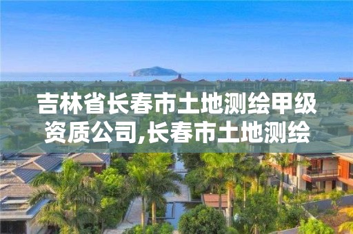 吉林省长春市土地测绘甲级资质公司,长春市土地测绘院