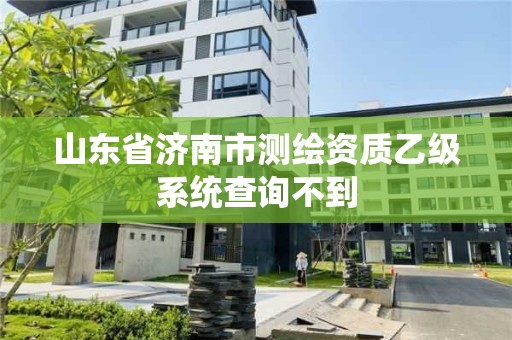 山东省济南市测绘资质乙级系统查询不到