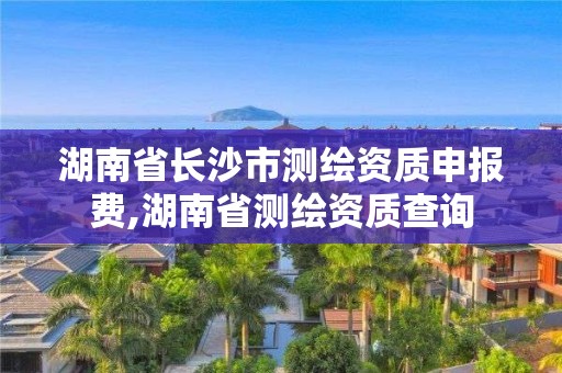 湖南省长沙市测绘资质申报费,湖南省测绘资质查询