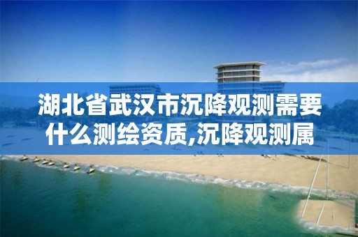 湖北省武汉市沉降观测需要什么测绘资质,沉降观测属于测绘资质哪一项。