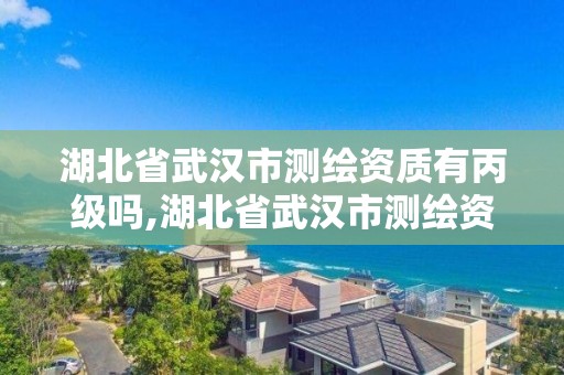 湖北省武汉市测绘资质有丙级吗,湖北省武汉市测绘资质有丙级吗多少钱