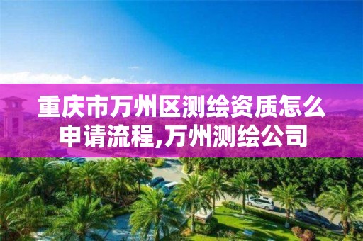 重庆市万州区测绘资质怎么申请流程,万州测绘公司