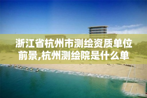 浙江省杭州市测绘资质单位前景,杭州测绘院是什么单位