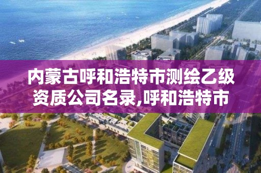 内蒙古呼和浩特市测绘乙级资质公司名录,呼和浩特市测绘局地址。