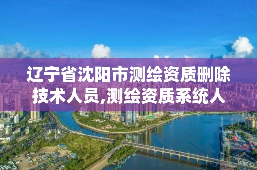 辽宁省沈阳市测绘资质删除技术人员,测绘资质系统人员删除需要多久。